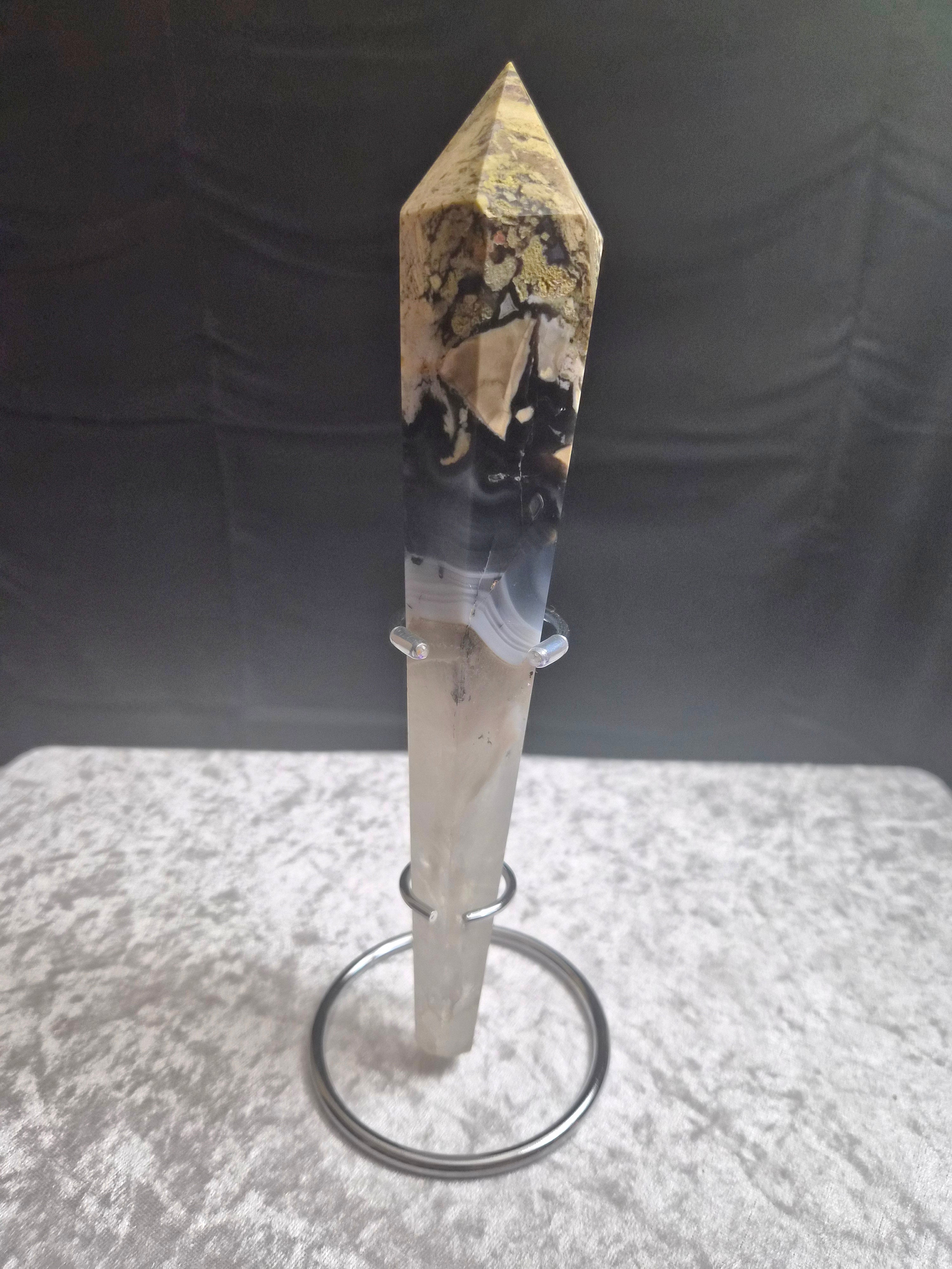 Volcanic Agate Wand