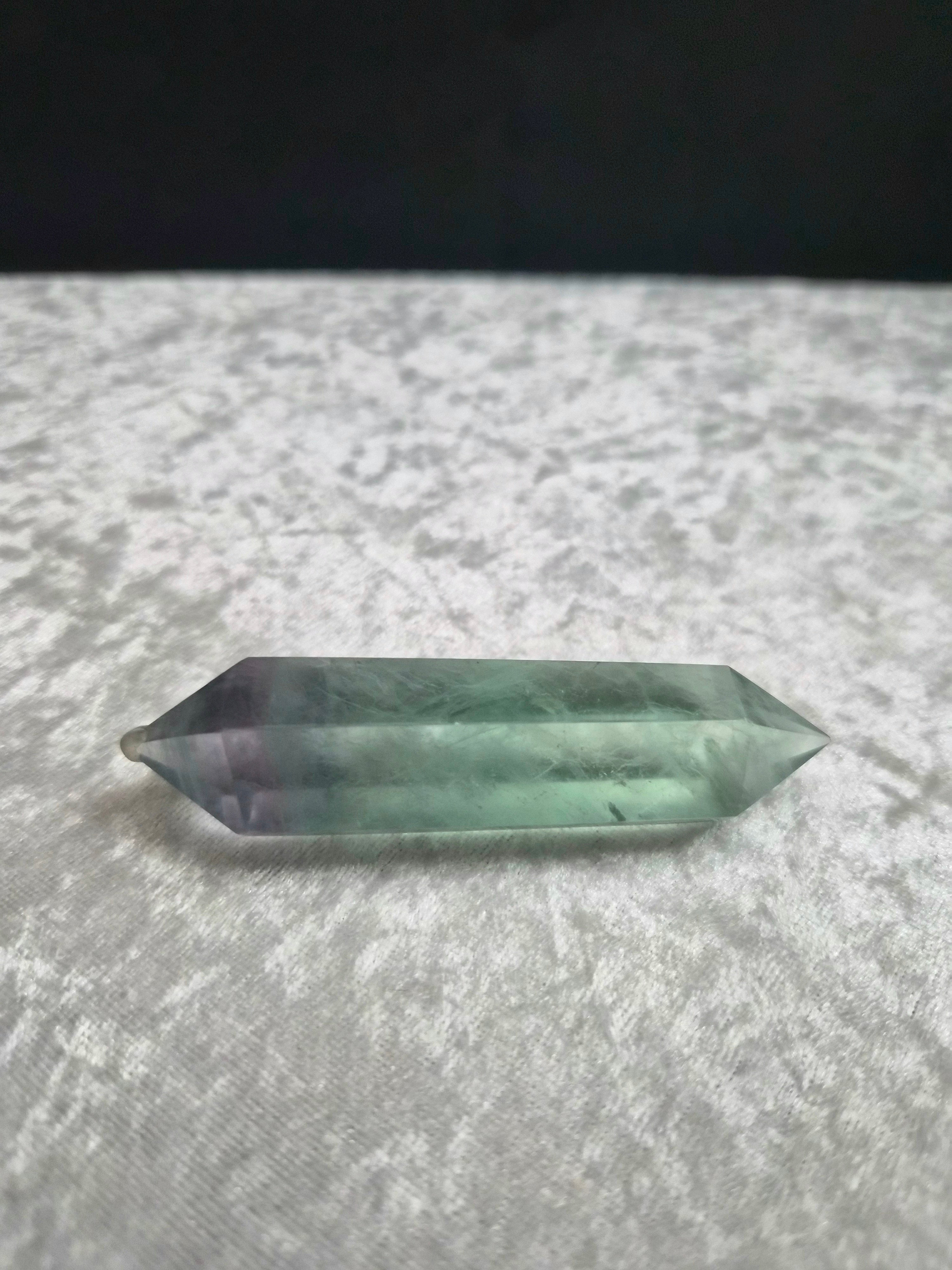 Watermelon Fluorite Double Point