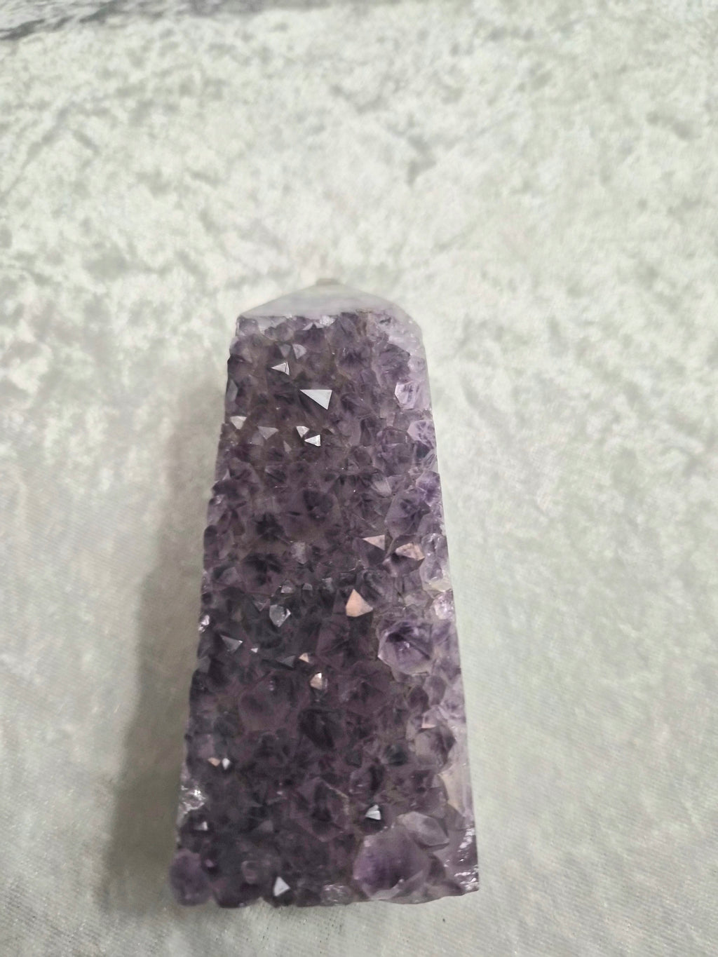 Amethyst with Agate Tower