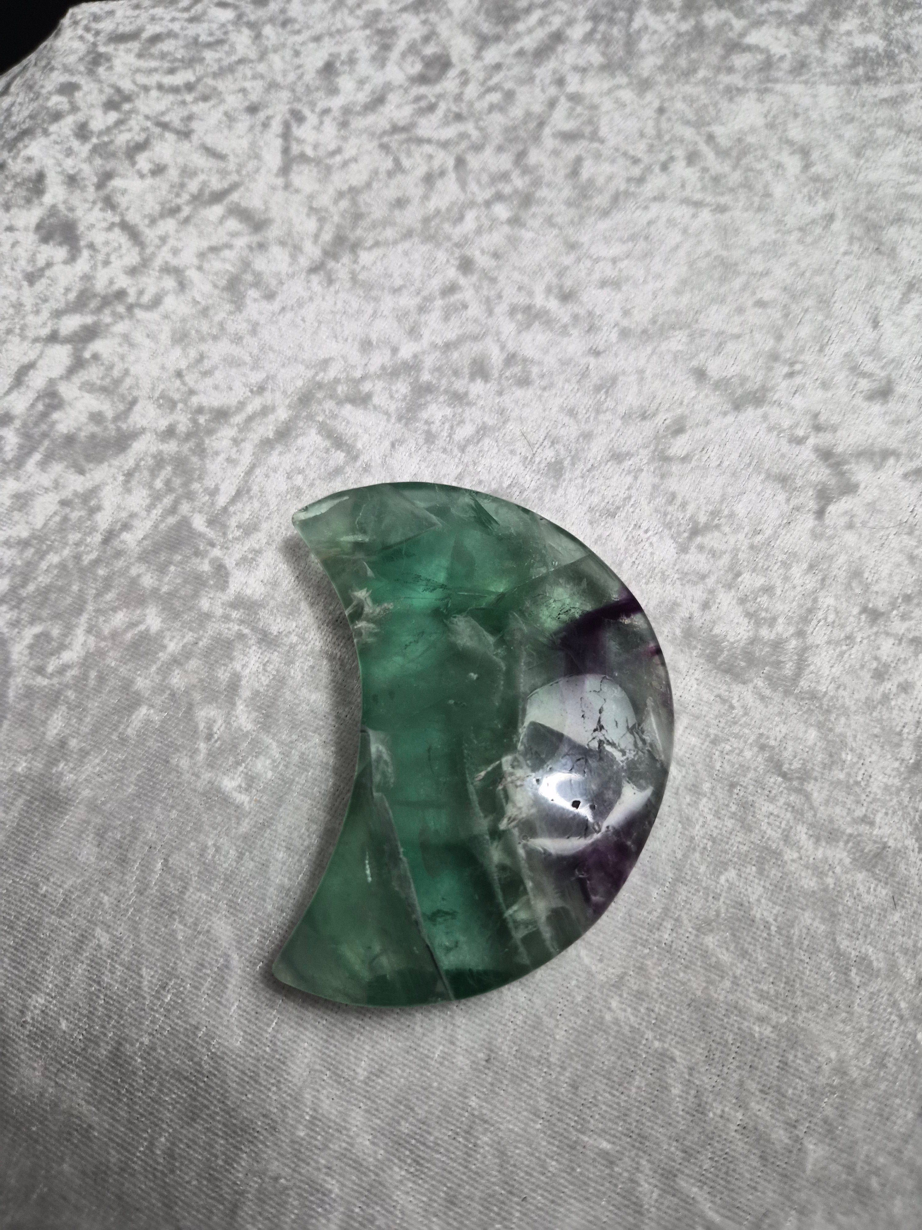 Feather Fluorite Moon