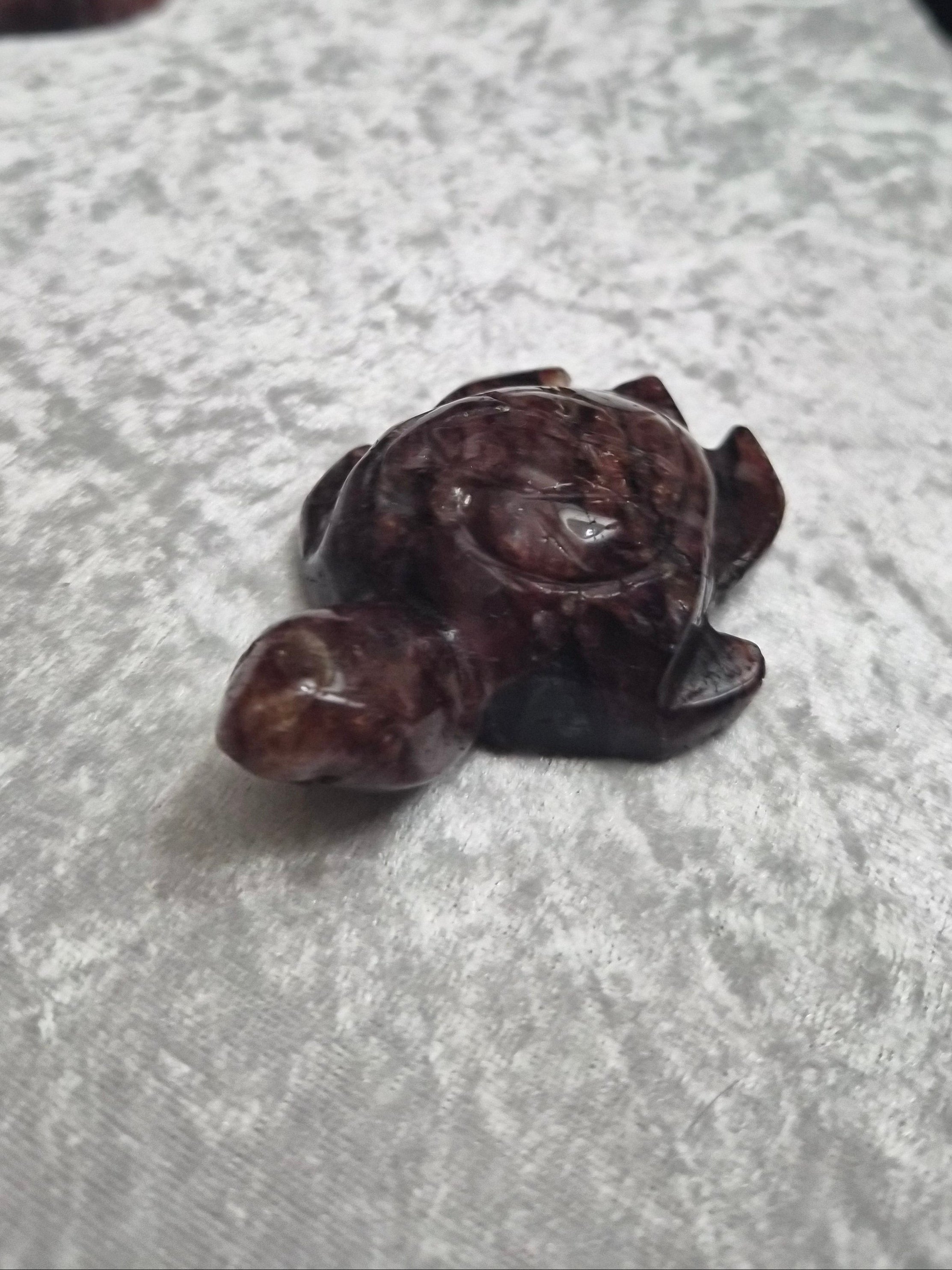 Fire Quartz Crystal Sea Turtle
