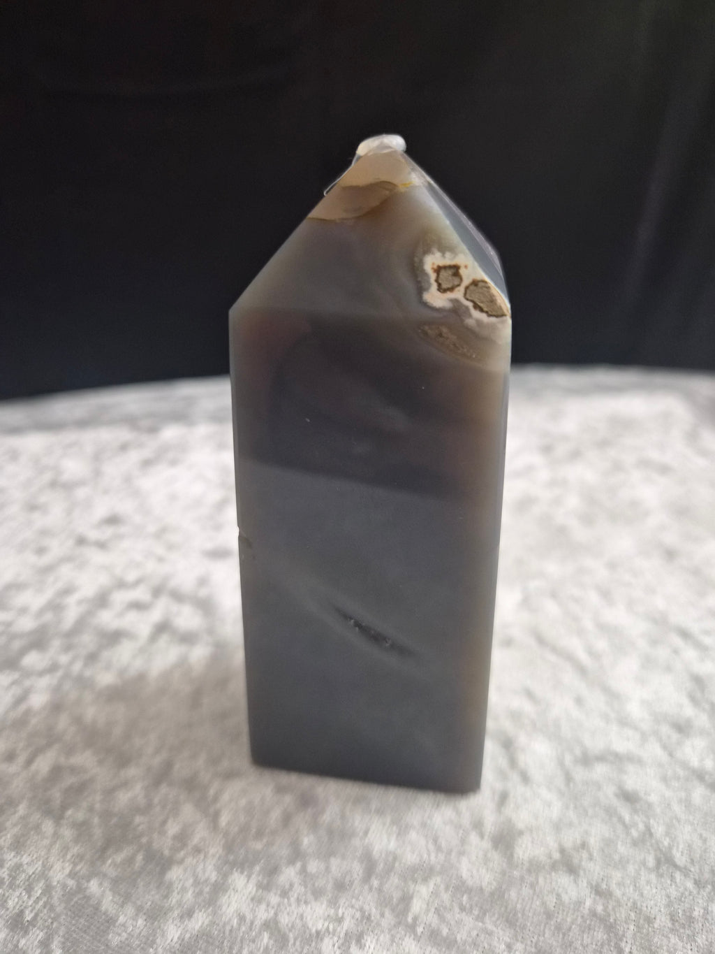 Amethyst with Agate Tower