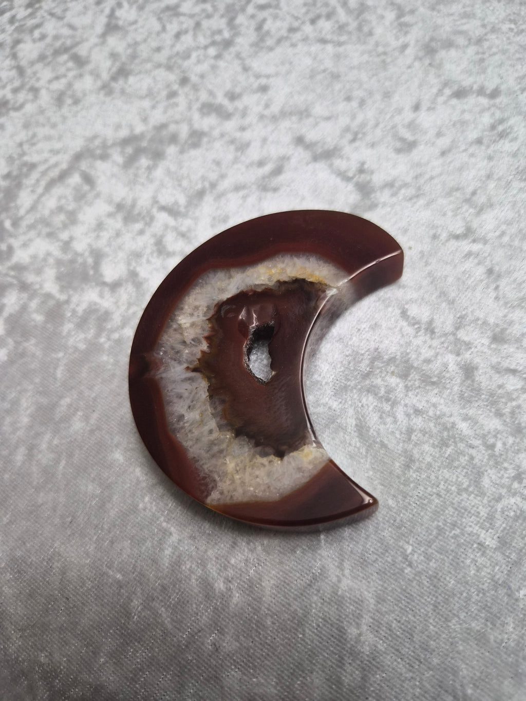 Druzy Carnelian Moon