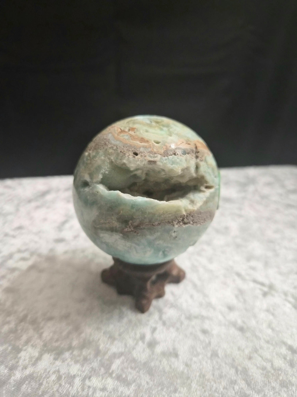 Druzy Calamine Sphere