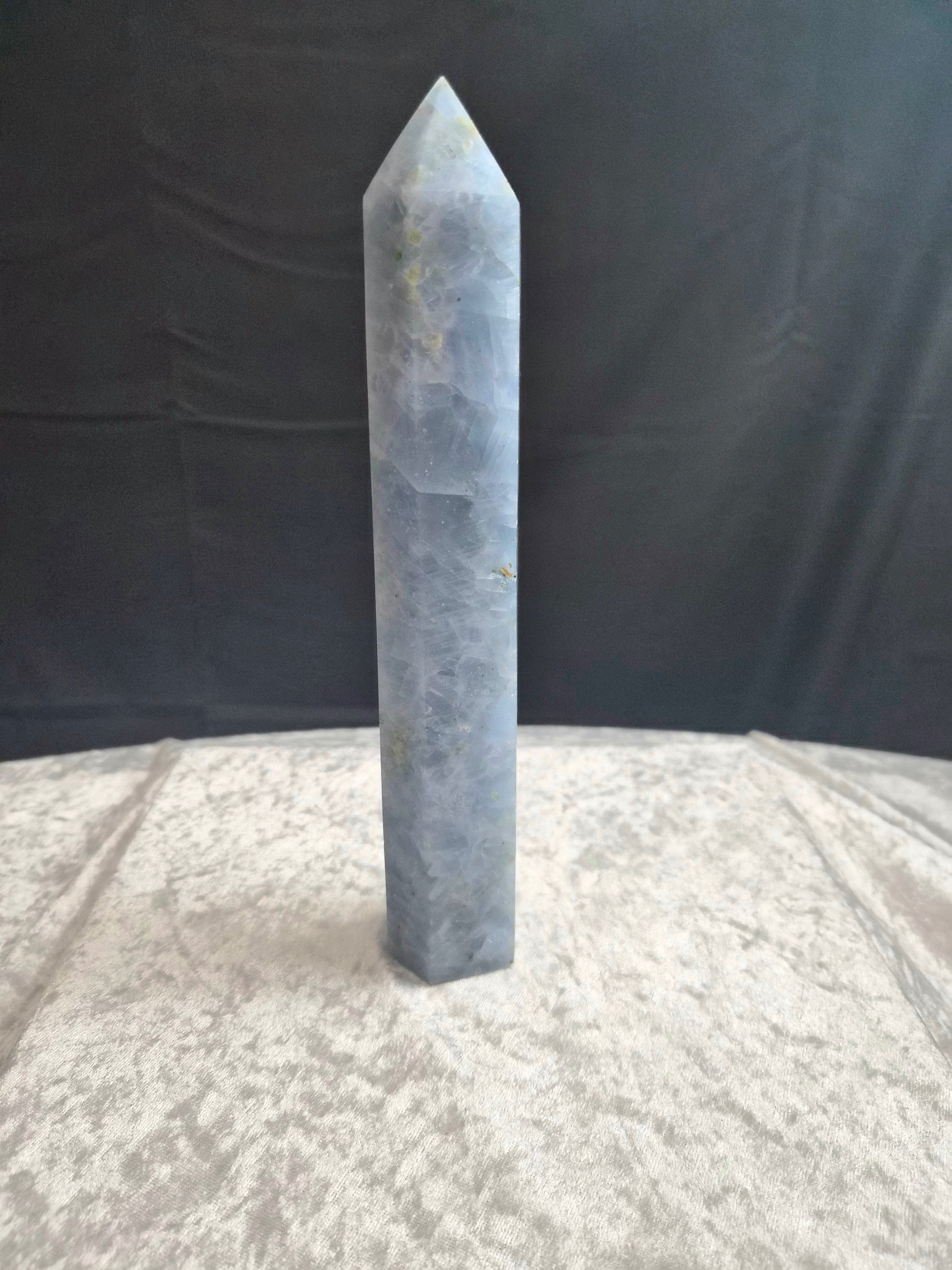Celestite Tower 9 1/4" tall