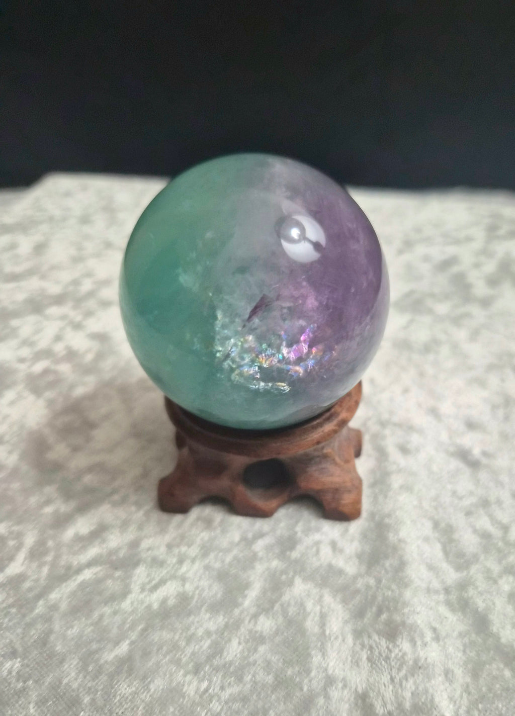 Watermelon Fluorite Sphere