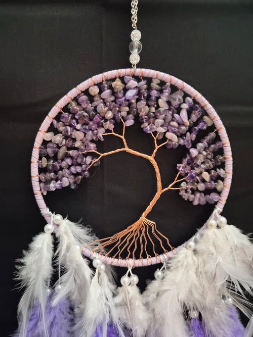 Amethyst Tree of Life Dream Catcher