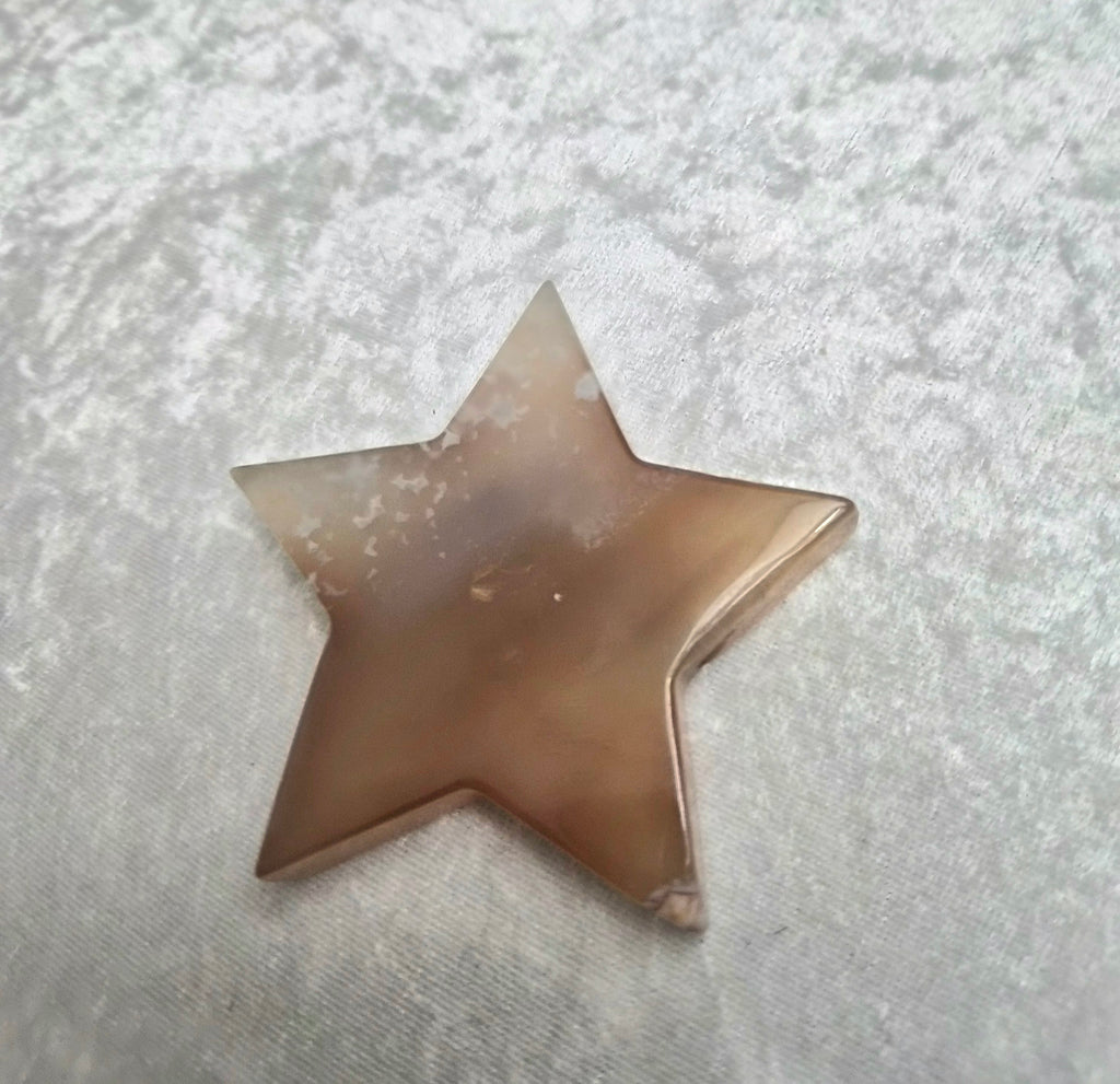 Light Druzy Carnelian Star