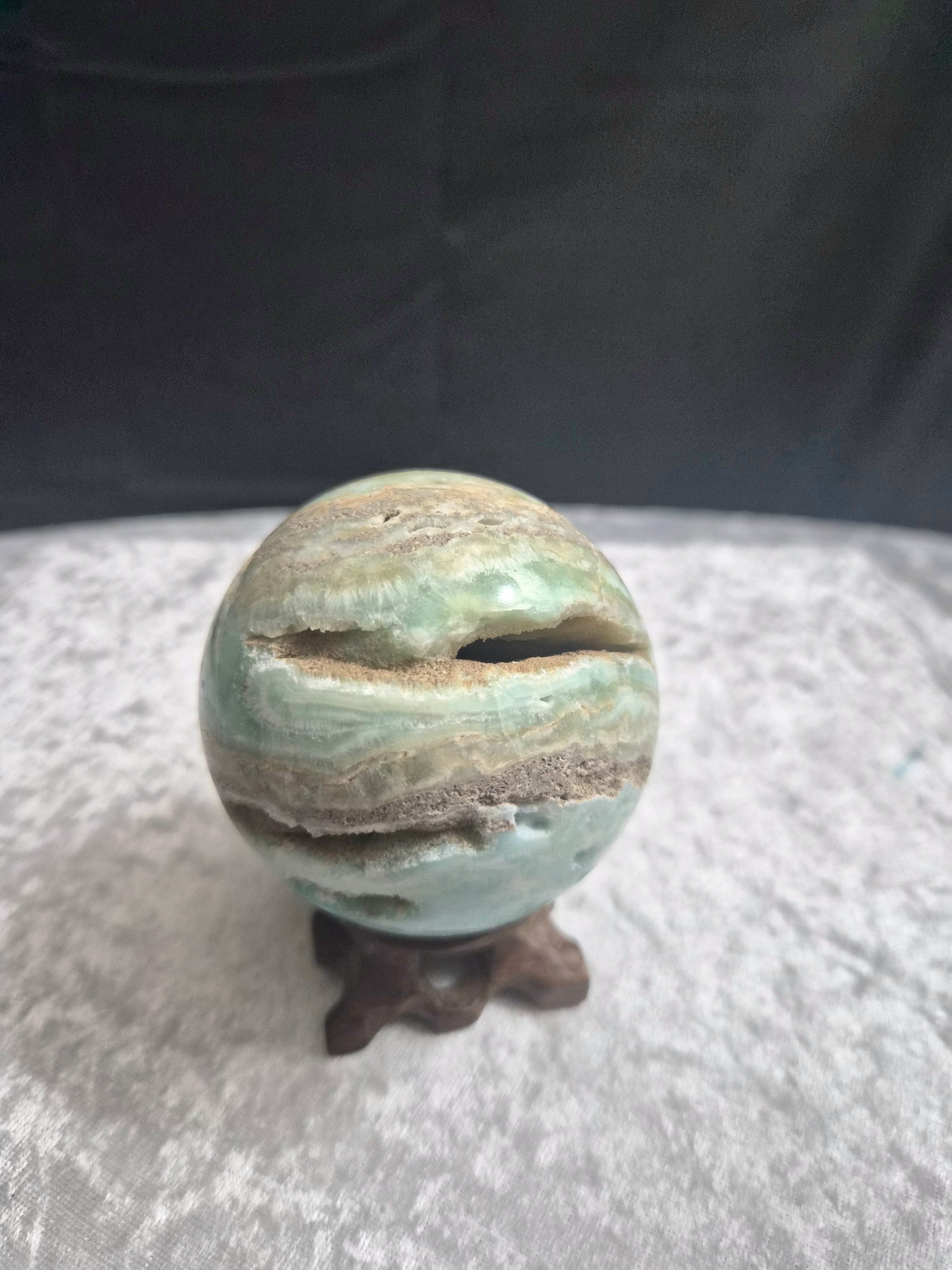 Druzy Calamine Sphere