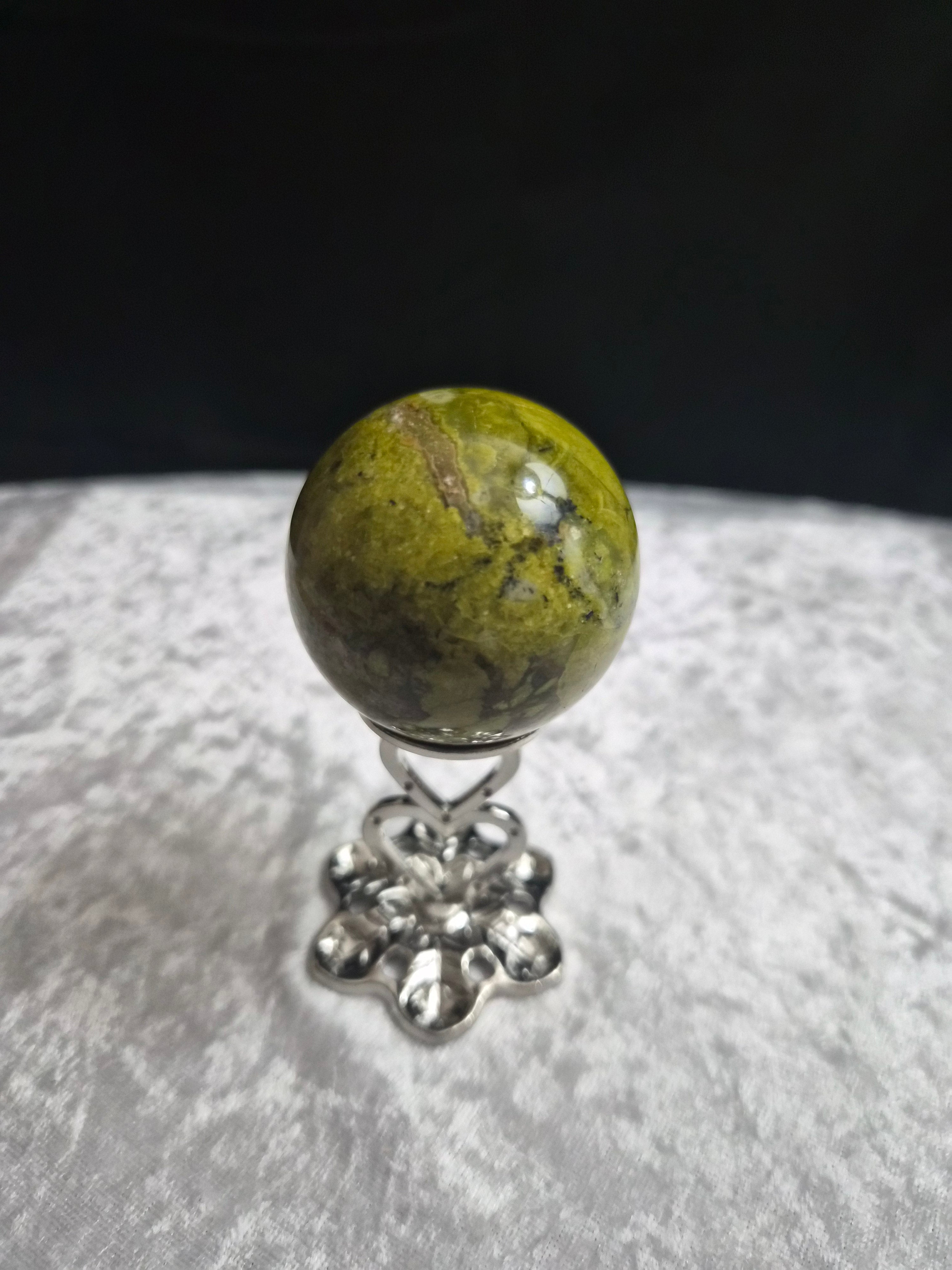 Green Opal Sphere 1 5/8"