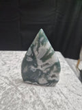 Druzy Moss Agate Teardrop