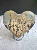 Picture Jasper Heart with stand